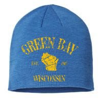 Green Bay Wisconsin Vintage Sports Sustainable Beanie