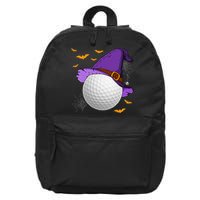 Golf Ball Witch Hat Pumpkin Spooky Halloween Costume 16 in Basic Backpack