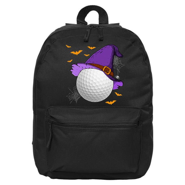 Golf Ball Witch Hat Pumpkin Spooky Halloween Costume 16 in Basic Backpack