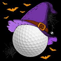 Golf Ball Witch Hat Pumpkin Spooky Halloween Costume 16 in Basic Backpack