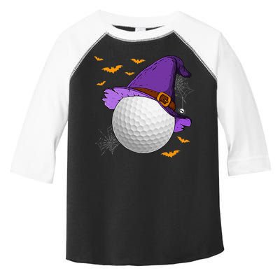 Golf Ball Witch Hat Pumpkin Spooky Halloween Costume Toddler Fine Jersey T-Shirt