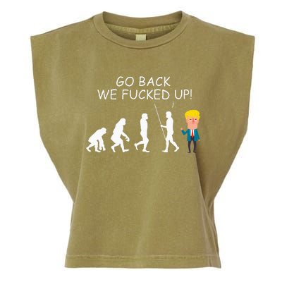 Go Back We Fucked Up Antitrump 2020 Election Apparel .Png Garment-Dyed Women's Muscle Tee