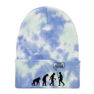 Go Back We Fucked Up Everything Funny Tie Dye 12in Knit Beanie