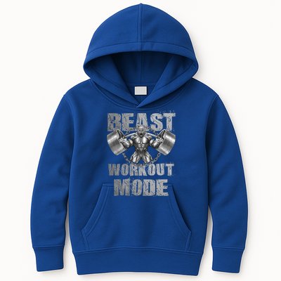 Gorilla Beast Workout Mode Lifting Weights Fitness Gym Meaningful Gift Kids Hoodie