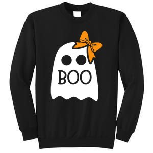 Ghost Boo With Bow For Halloween Costume Gift Sweatshirt