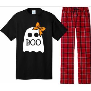 Ghost Boo With Bow For Halloween Costume Gift Pajama Set