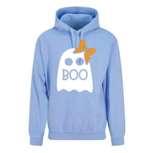 Ghost Boo With Bow For Halloween Costume Gift Unisex Surf Hoodie