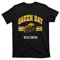 Green Bay Wisconsin Cheesehead Retro Pride Vintage Cheese T-Shirt