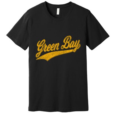Green Bay Wisconsin Vintage Sports Premium T-Shirt