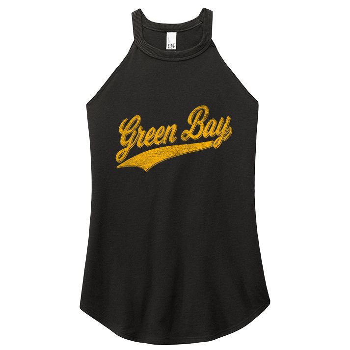 Green Bay Wisconsin Vintage Sports Women's Perfect Tri Rocker Tank
