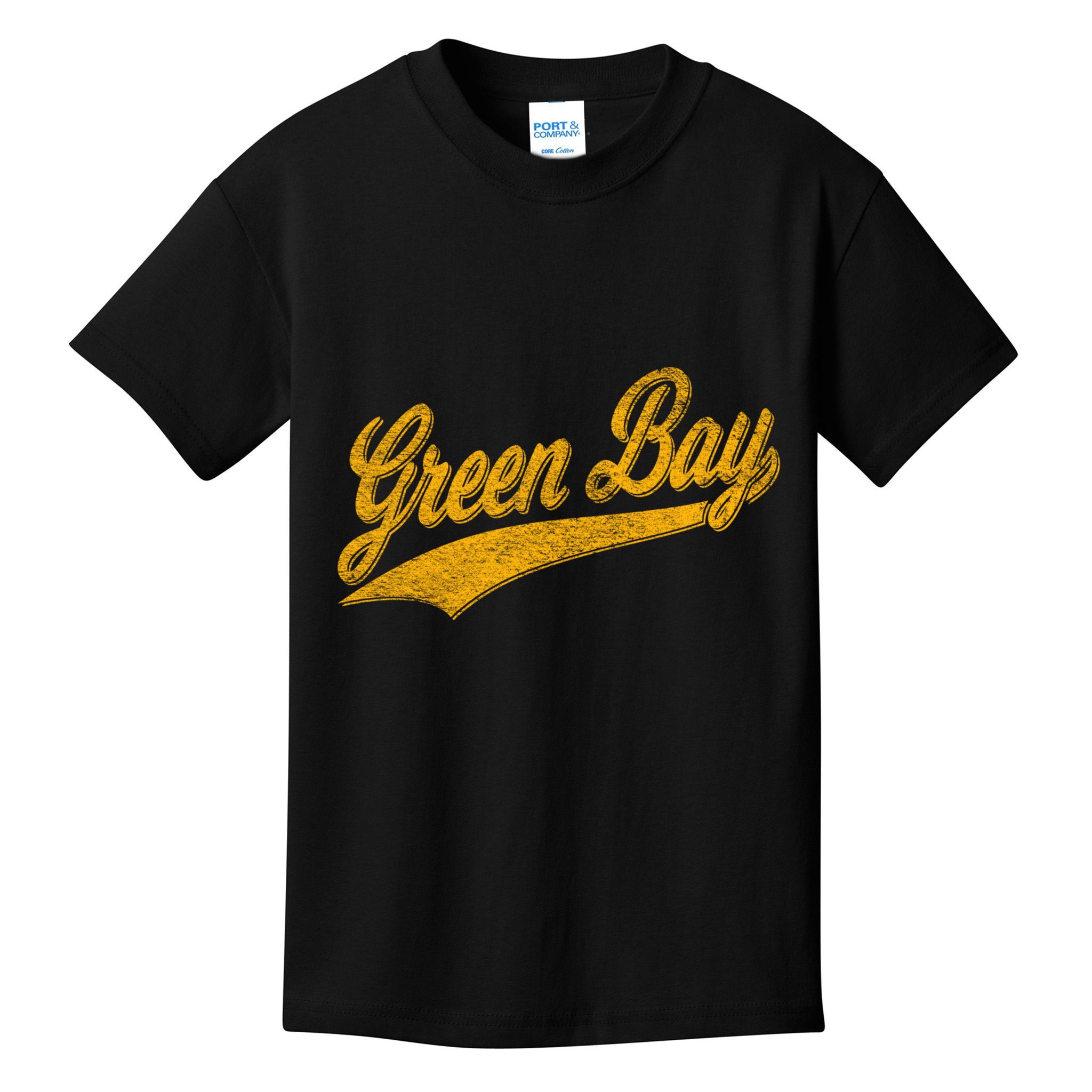 Green Bay Wisconsin Vintage Sports Kids T-Shirt