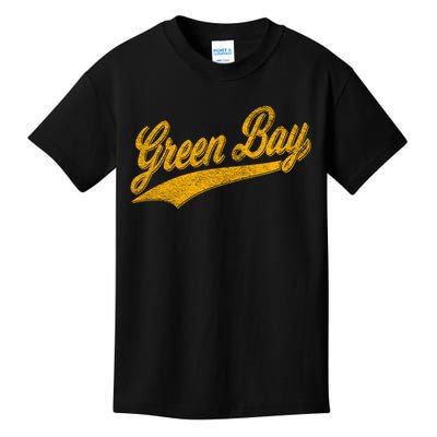 Green Bay Wisconsin Vintage Sports Kids T-Shirt