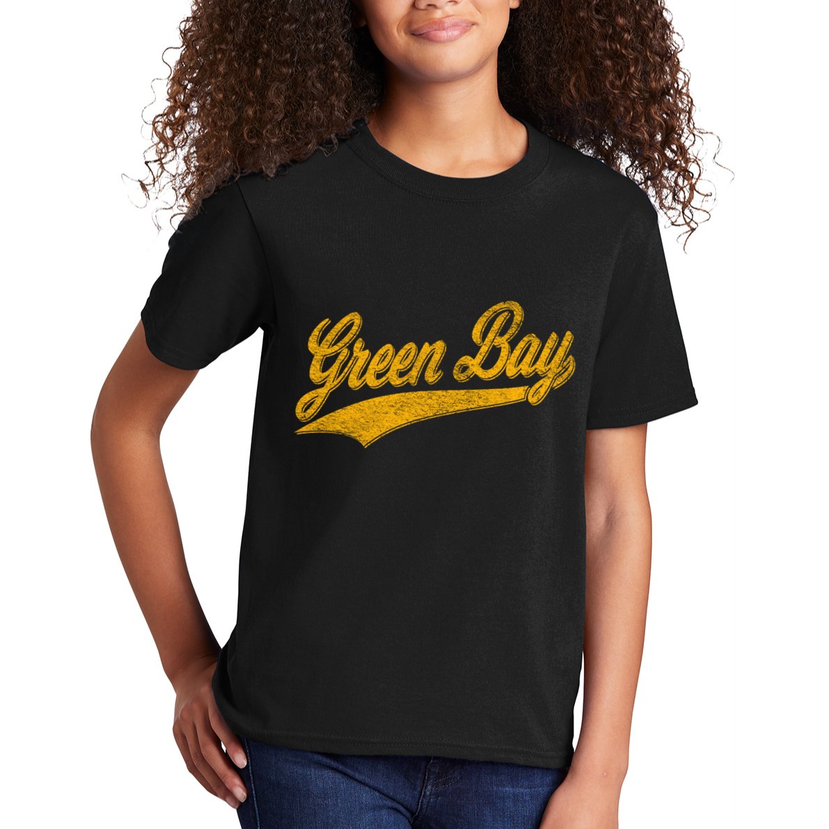Green Bay Wisconsin Vintage Sports Kids T-Shirt