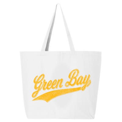 Green Bay Wisconsin Vintage Sports 25L Jumbo Tote