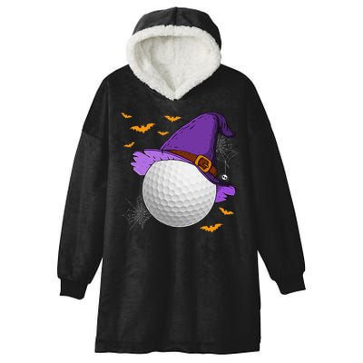 Golf Ball Witch Hat Pumpkin Spooky Halloween Costume Hooded Wearable Blanket
