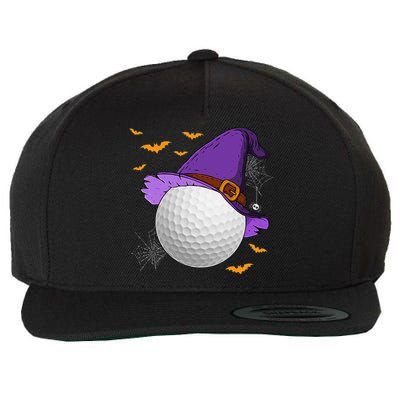 Golf Ball Witch Hat Pumpkin Spooky Halloween Costume Wool Snapback Cap