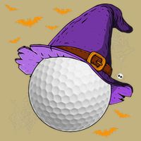 Golf Ball Witch Hat Pumpkin Spooky Halloween Costume Hoodie