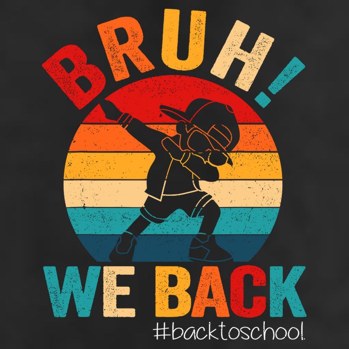 Groovy Bruh We Back Teachers Funny Back To School Cool Comfort Performance Bucket Hat