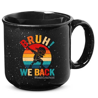 Groovy Bruh We Back Teachers Funny Back To School 15oz Campfire Ceramic Mug