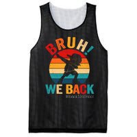 Groovy Bruh We Back Teachers Funny Back To School Mesh Reversible Basketball Jersey Tank