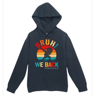 Groovy Bruh We Back Teachers Funny Back To School Urban Pullover Hoodie