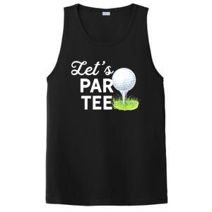 Golf Ball With Pin Funny Golf Club Lets Par Gift PosiCharge Competitor Tank