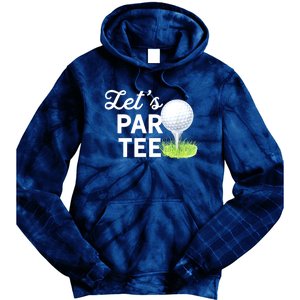 Golf Ball With Pin Funny Golf Club Lets Par Gift Tie Dye Hoodie