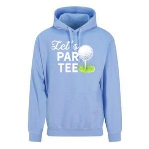 Golf Ball With Pin Funny Golf Club Lets Par Gift Unisex Surf Hoodie