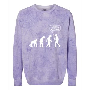 Go Back We Fucked Up Everything Colorblast Crewneck Sweatshirt