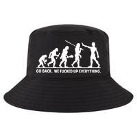 Go Back We Fucked Up Evolution Cool Comfort Performance Bucket Hat