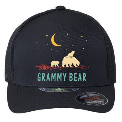 Grammy Bear With 2 Cubs Twice Blessed Grammy Bear Flexfit Unipanel Trucker Cap