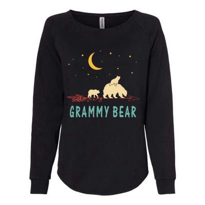 Grammy Bear With 2 Cubs Twice Blessed Grammy Bear Womens California Wash Sweatshirt