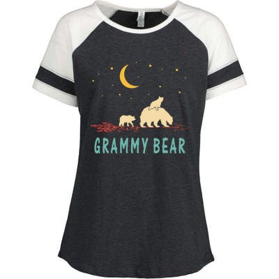 Grammy Bear With 2 Cubs Twice Blessed Grammy Bear Enza Ladies Jersey Colorblock Tee