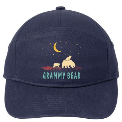 Grammy Bear With 2 Cubs Twice Blessed Grammy Bear 7-Panel Snapback Hat