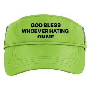 God Bless Whoever Hating On Me Funny Adult Drive Performance Visor