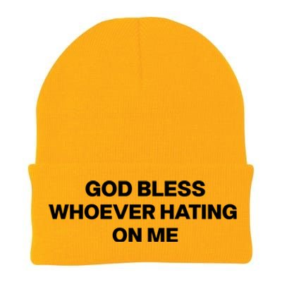 God Bless Whoever Hating On Me Funny Knit Cap Winter Beanie