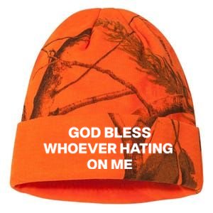 God Bless Whoever Hating On Me Funny Kati Licensed 12" Camo Beanie