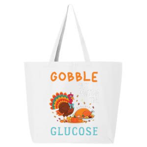 Gobble But Watch The Glucose Diabetes Awareness Thanksgiving 25L Jumbo Tote