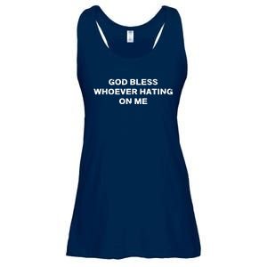 God Bless Whoever Hating On Me Ladies Essential Flowy Tank