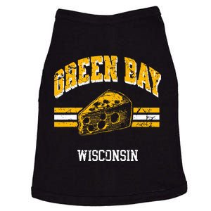 Green Bay Wisconsin Cheesehead Retro Pride Doggie Tank