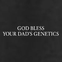 God Bless Your DadS Genetics 7 Panel Mesh Trucker Snapback Hat