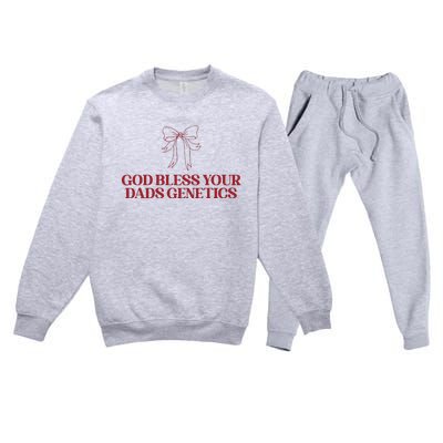 God Bless Your Dads Genetics Apparel Premium Crewneck Sweatsuit Set