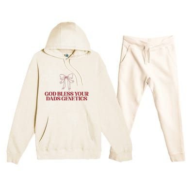 God Bless Your Dads Genetics Apparel Premium Hooded Sweatsuit Set