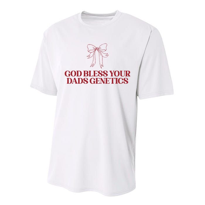 God Bless Your Dads Genetics Apparel Performance Sprint T-Shirt