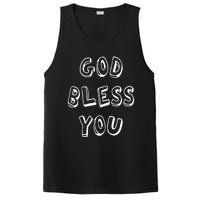 God Bless You Good Positive Vibe Design PosiCharge Competitor Tank