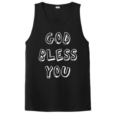 God Bless You Good Positive Vibe Design PosiCharge Competitor Tank