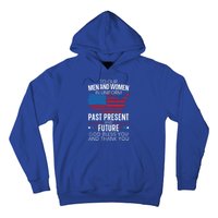 God Bless You And Thank You Usa Flag American Veterans Day Gift Hoodie