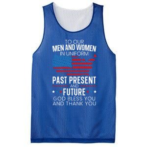 God Bless You And Thank You Usa Flag American Veterans Day Gift Mesh Reversible Basketball Jersey Tank