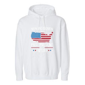 God Bless You And Thank You Usa Flag American Veterans Day Gift Garment-Dyed Fleece Hoodie