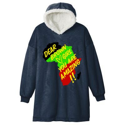 Ggt Brown You Are Amazing African Colors Melanin Love Meaningful Gift Hooded Wearable Blanket